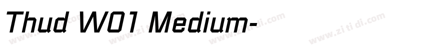 Thud W01 Medium字体转换